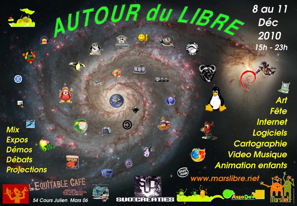 affiche autour du libre